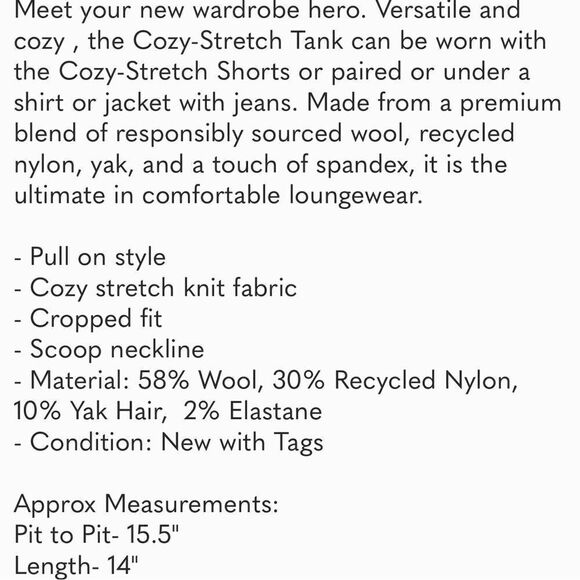 Everlane Sweater Brahmi  Crop Top•camel neutral summer bralette tank lounge bra - Picture 9 of 13